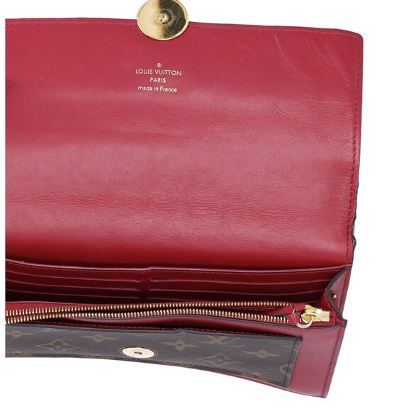 Louis Vuitton Portefeuille Flore M67404 Wallet Monogram Fuchsia (MISSING CHAIN) - Picture 9 of 9